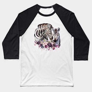 Sweet Mama Zebra Baseball T-Shirt